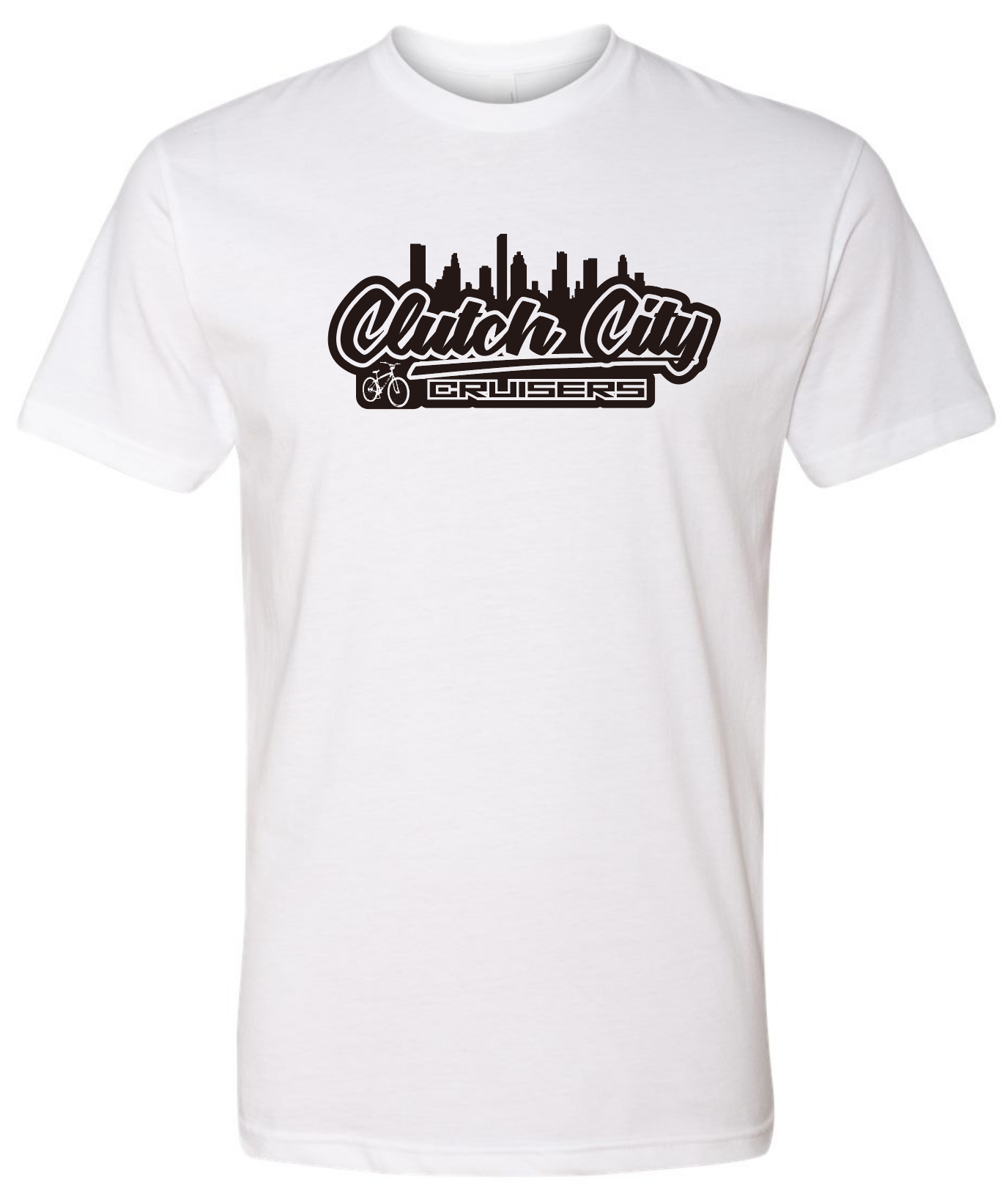 Clutch City Tee White with Black